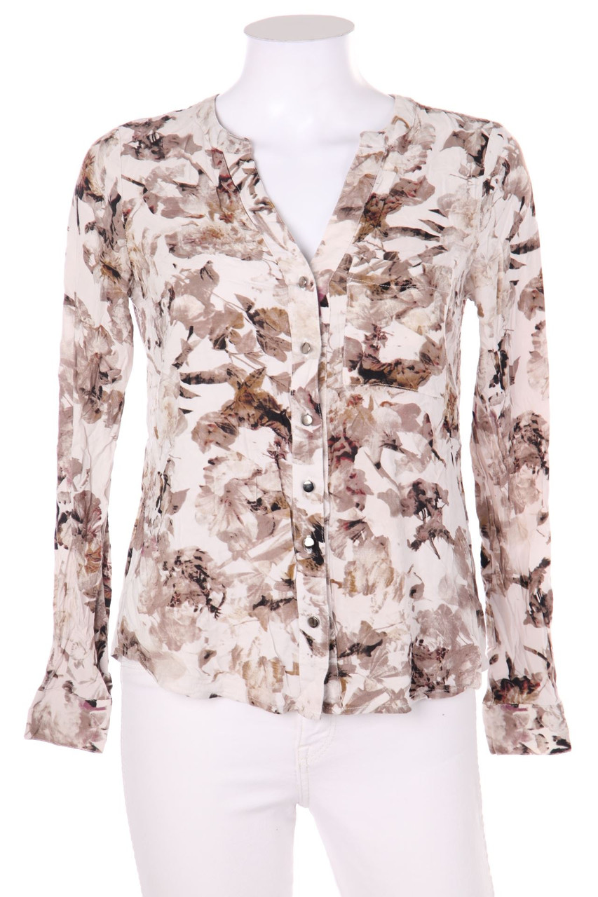 zebra - Bluse mit floralem Muster - XS
