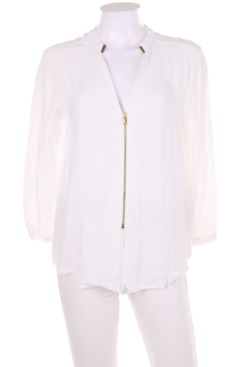 ZARA - Bluse mit Reißverschluss - M