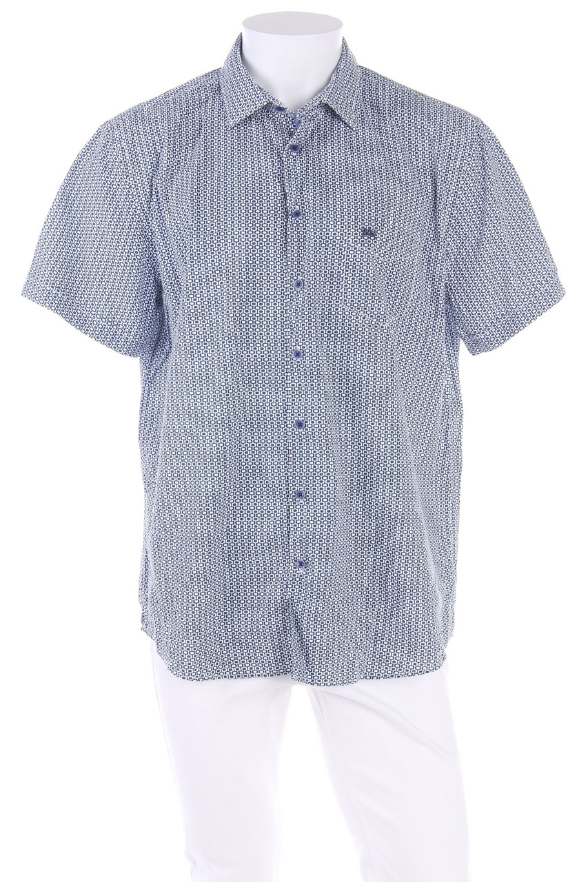 paul kehl - Kurzarm-Hemd aus Baumwolle mit Muster - XL