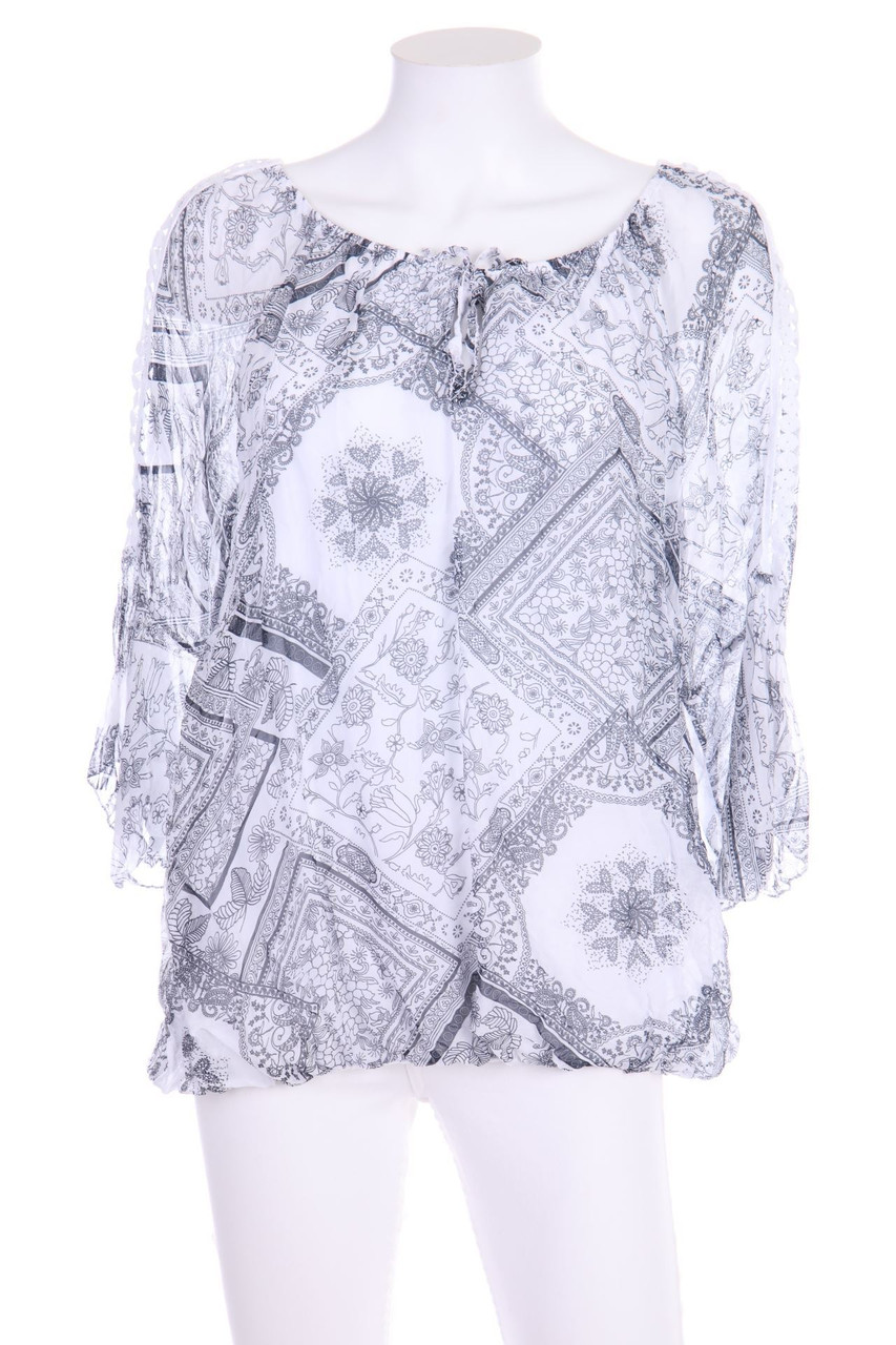 BETTY & CO - Ballon-Bluse mit 3/4-Ärmel - D 38