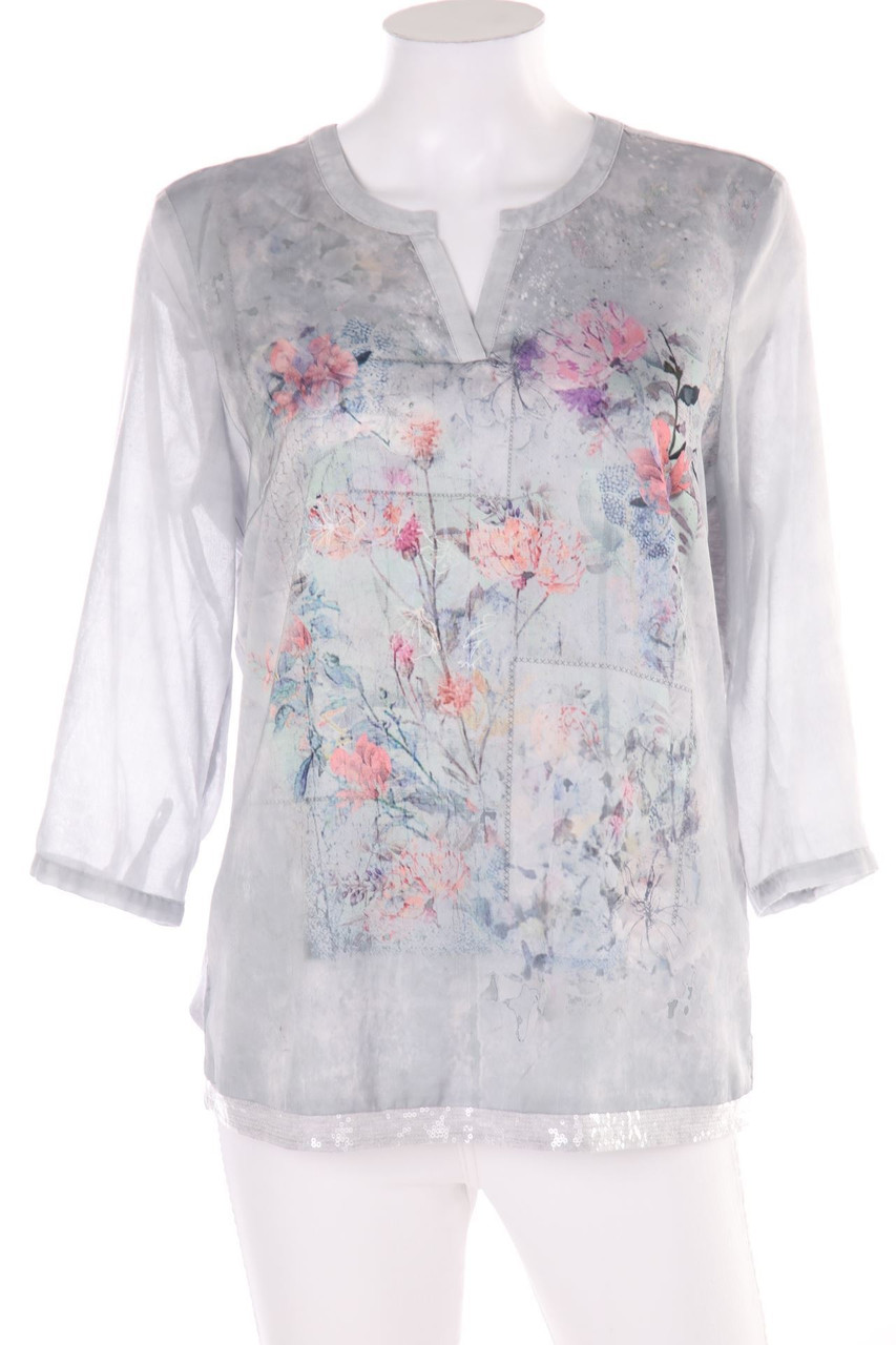 BONITA - Bluse mit 3/4-Ärmel mit floralem Muster - D 36