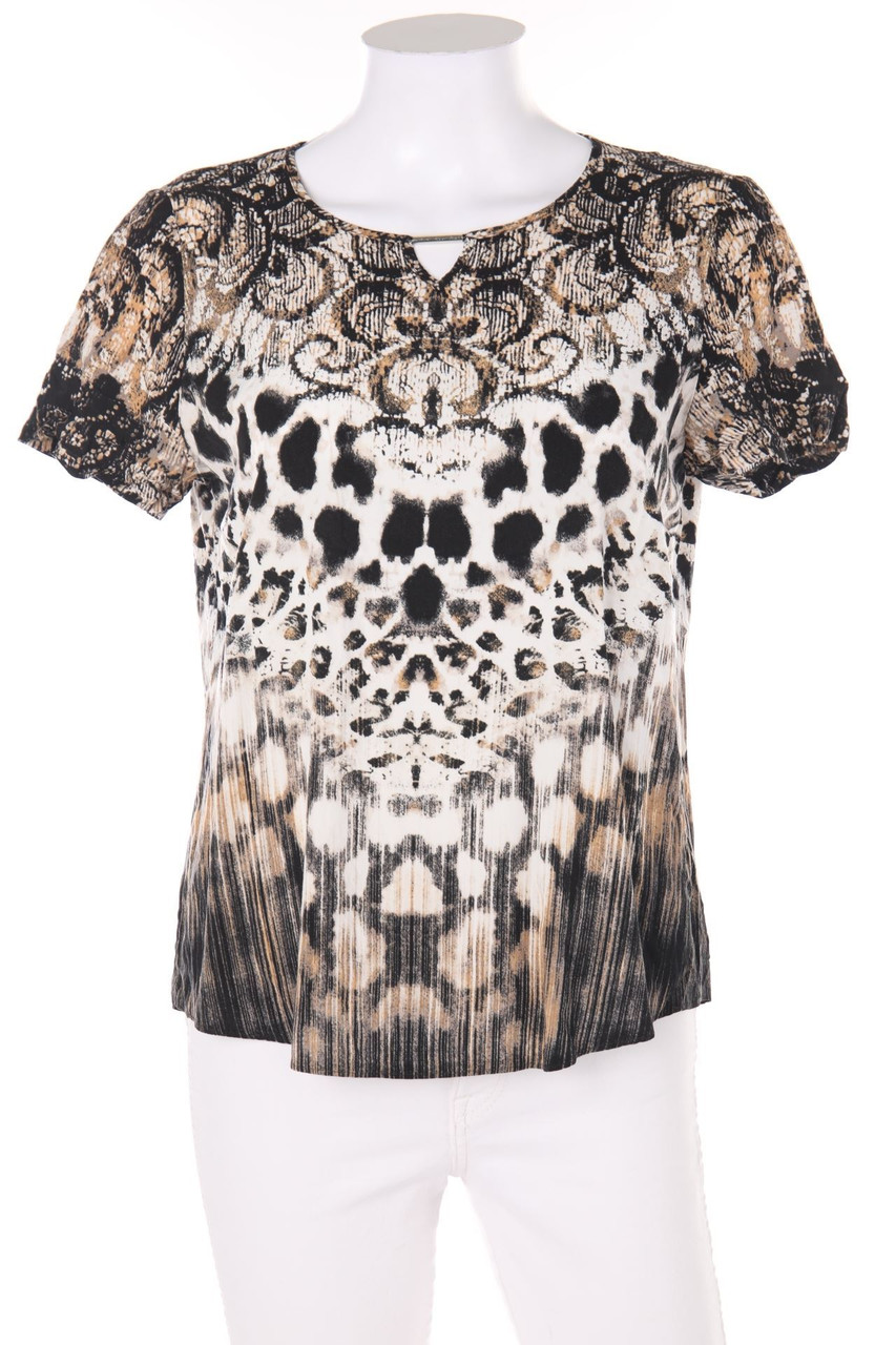 GERRY WEBER - Kurzarm-Bluse mit Print - L