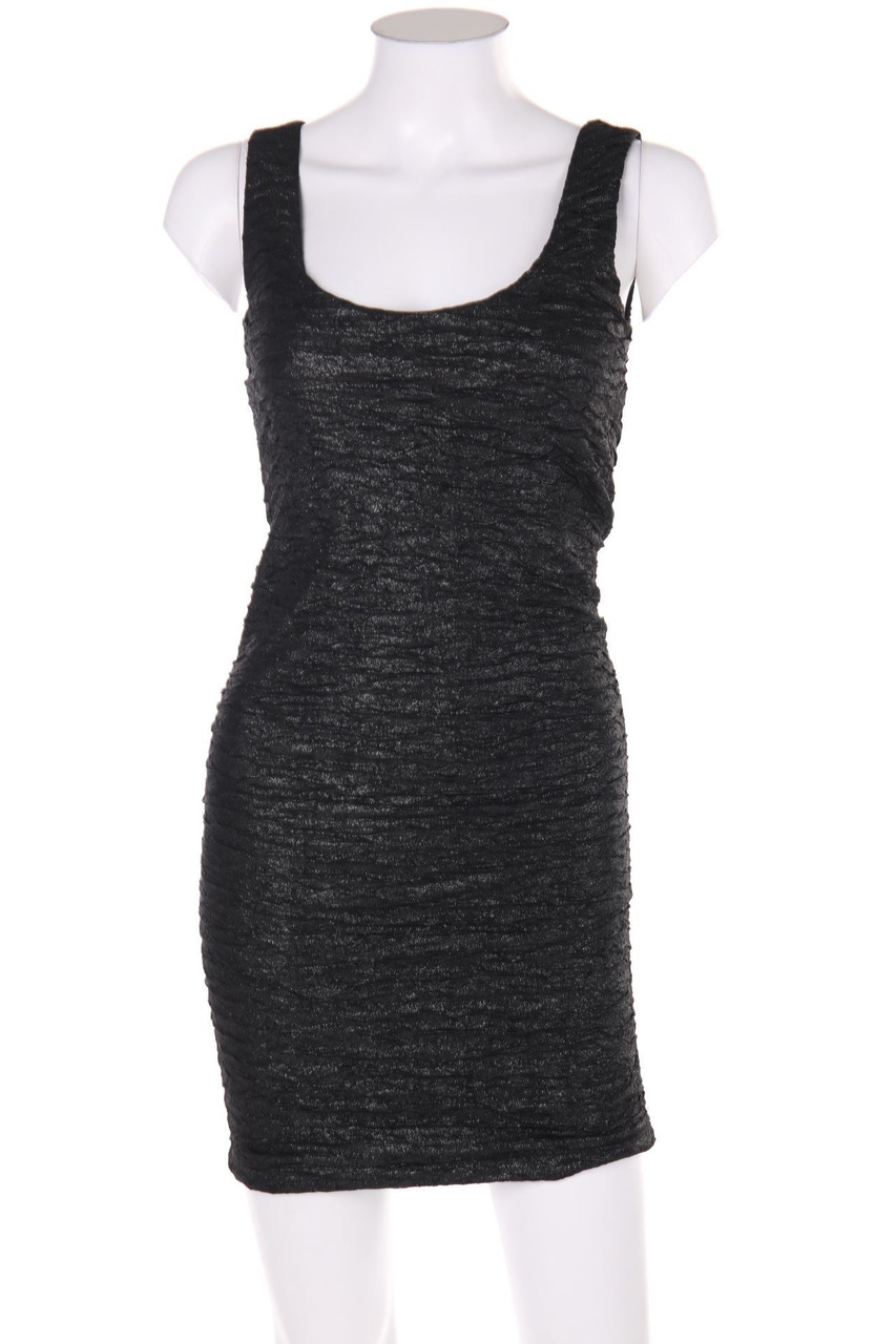 AMISU - Kleid mit Metallic-Effekt - D 34