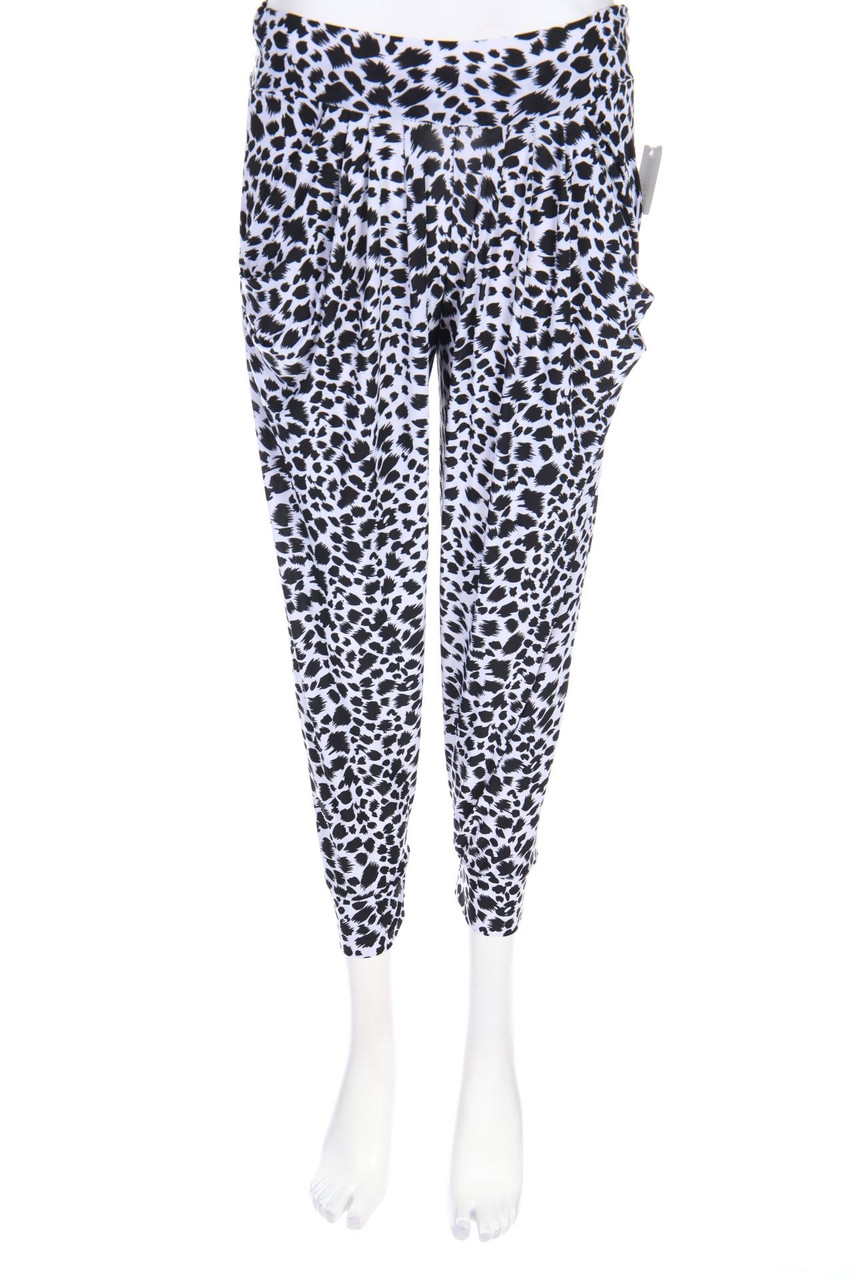 Ohne Label - Jogger-Hose mit Leo-Print - D 36