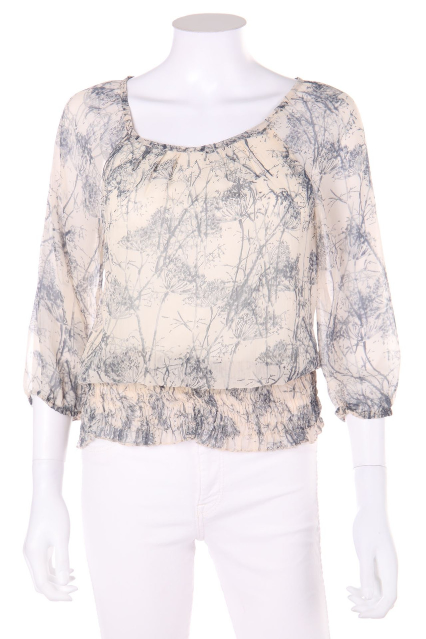 VERO MODA - Bluse mit 3/4-Ärmel mit floralem Muster - S