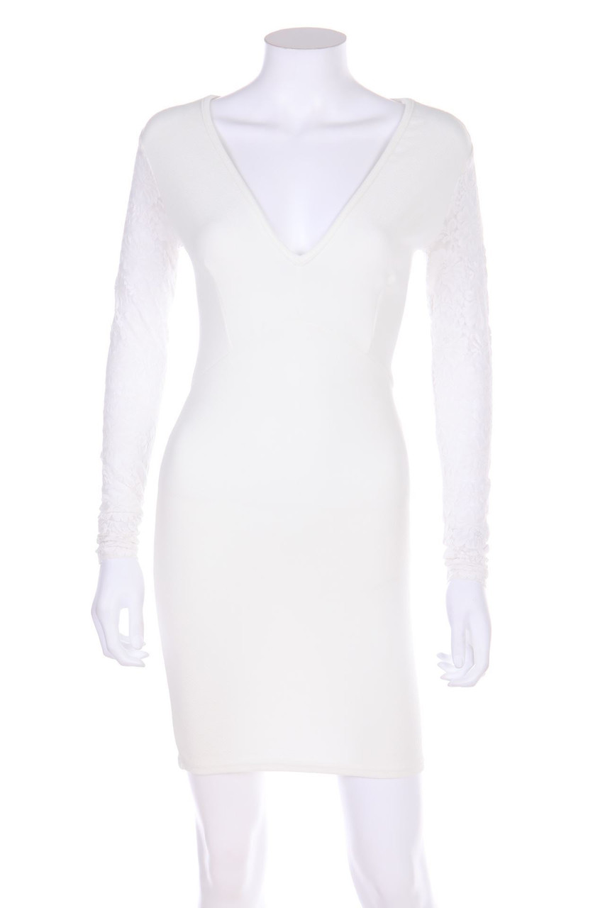 CLUB L LONDON - Party-Kleid mit Spitzen-Einsatz - D 34