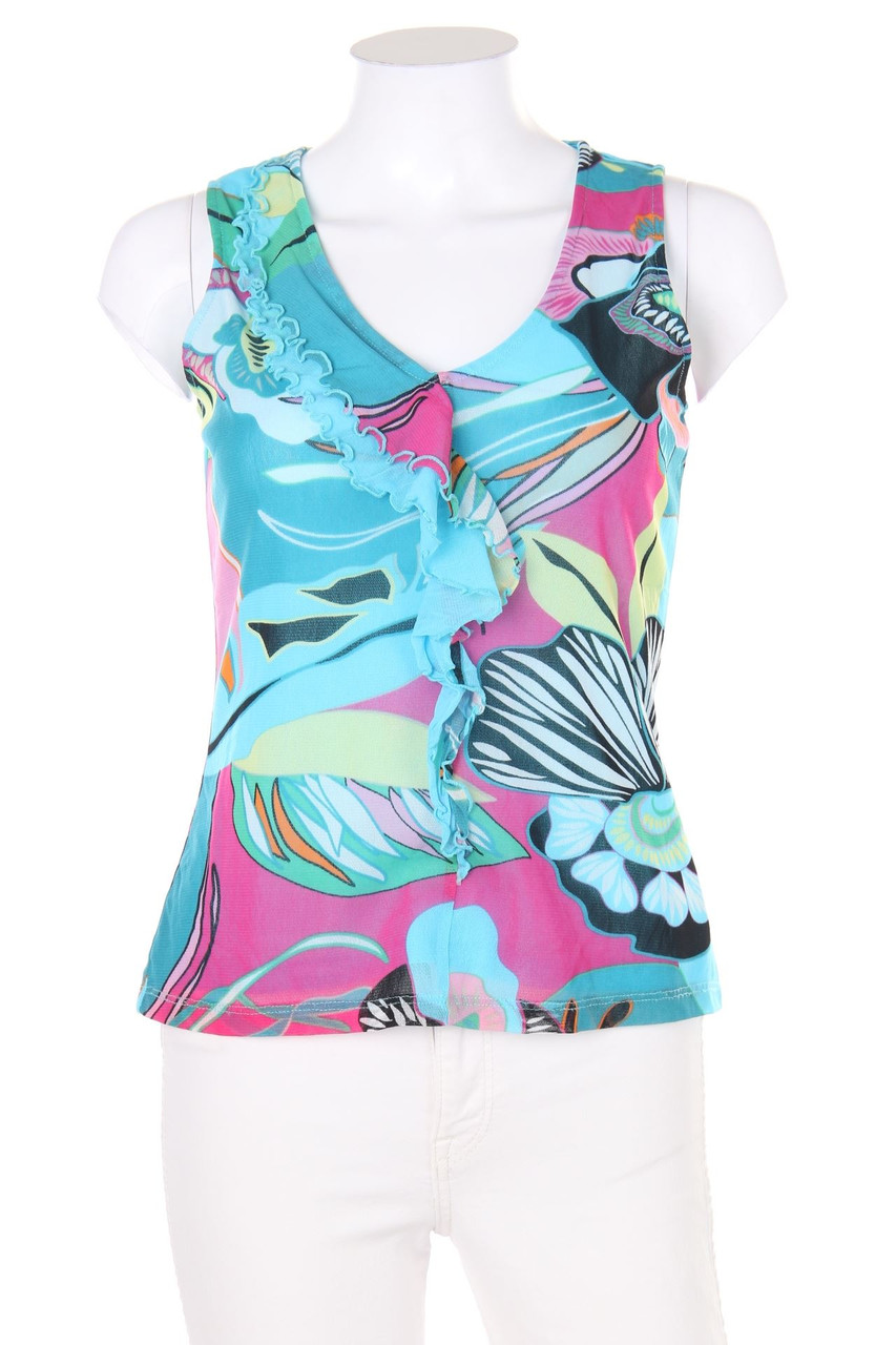 comma - Top mit Print - S