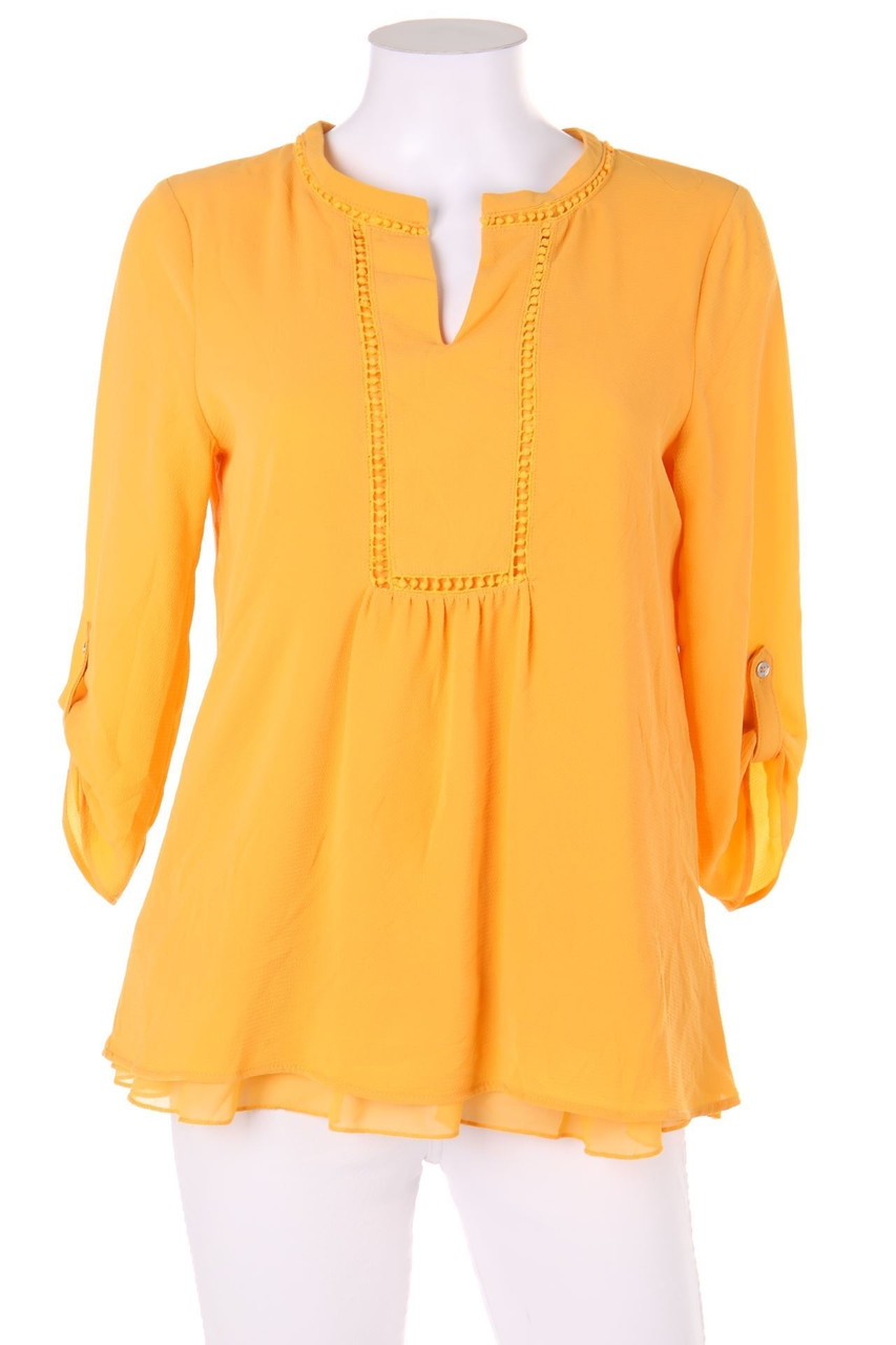 CANDA PREMIUM by C&A - Tunika-Bluse im Layer Look mit Roll-up-Manschette - D 36