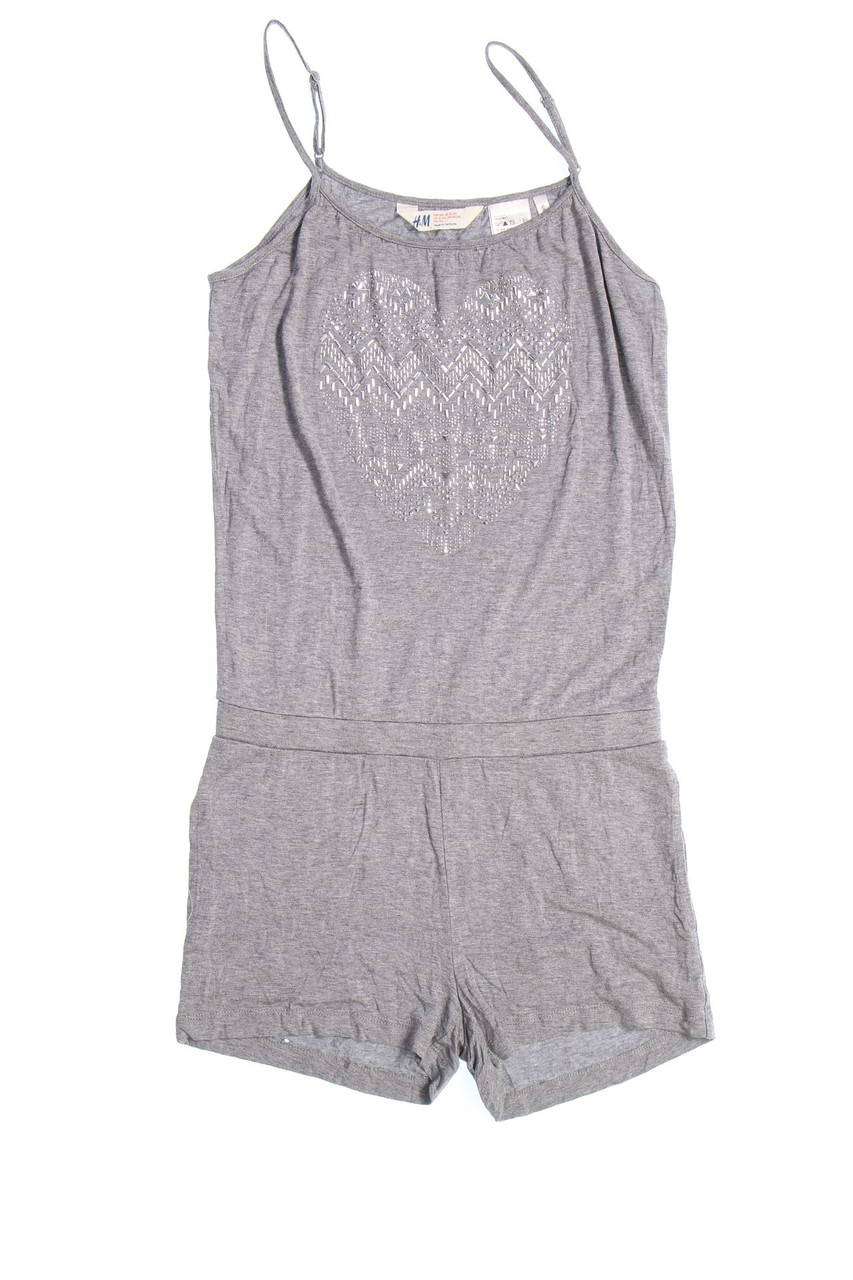 H&M - Playsuit aus Viskose mit Applikationen - 164