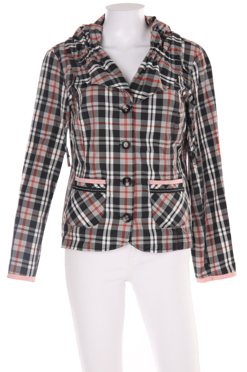 BiBA - Jacke mit Karo-Muster - D 38