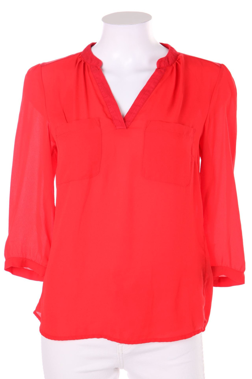 H&M - Bluse mit 3/4-Ärmel mit aufgesetzten Taschen - D 36