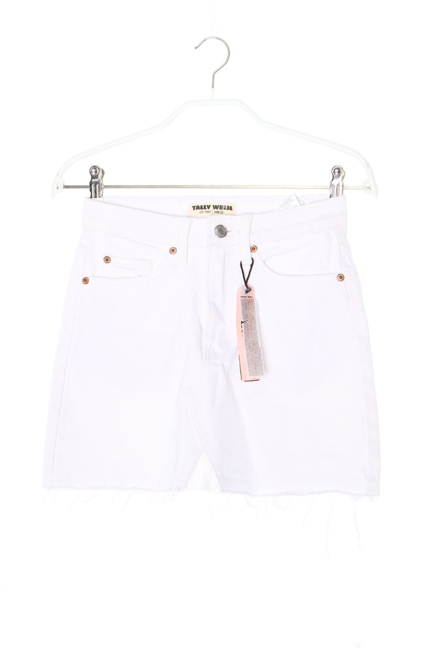 TALLY WEiJL - Jeansrock mit Fransen - D 32