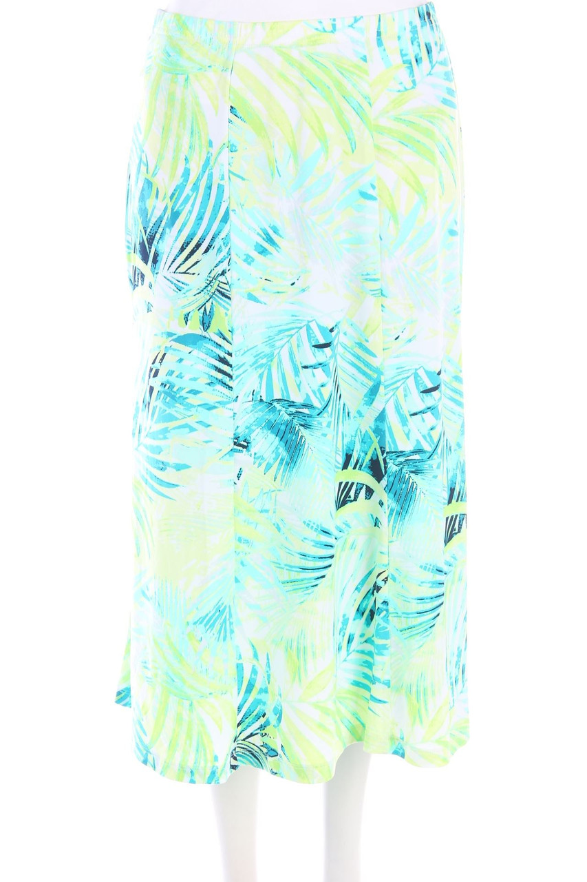 Charles Vögele - Midirock mit floralem Muster - D 38