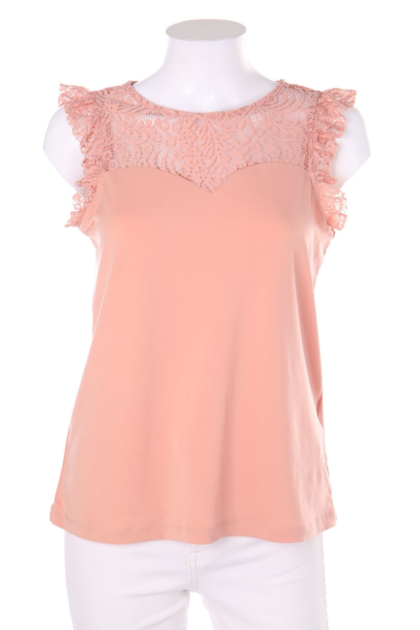 VERO MODA - Blusentop mit Spitzen-Einsatz - S
