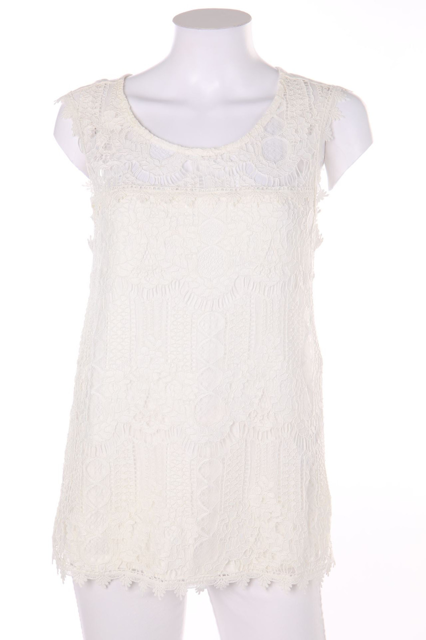 orsay - Blusentop mit Spitzen-Einsatz - M