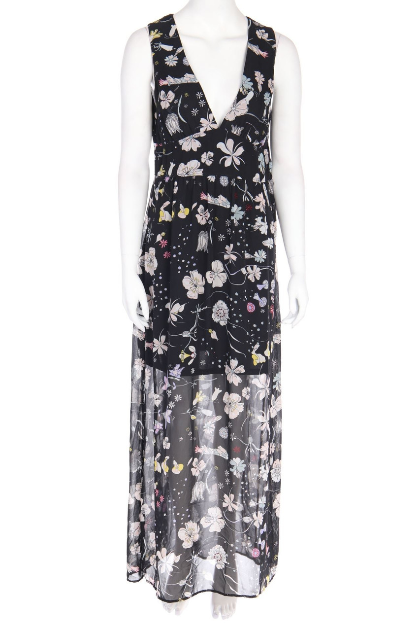 H&M CONSCIOUS - Maxi-Kleid mit floralem Muster - D 44