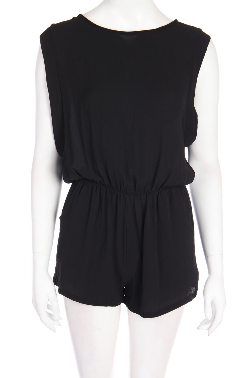 zebra - Playsuit mit Raffungen mit Rückenausschnitt - M