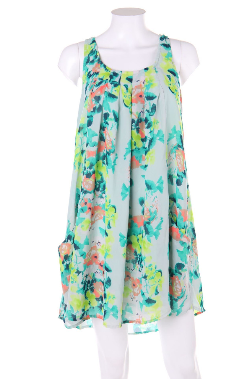 G!na - Shift-Kleid mit floralem Muster - D 36