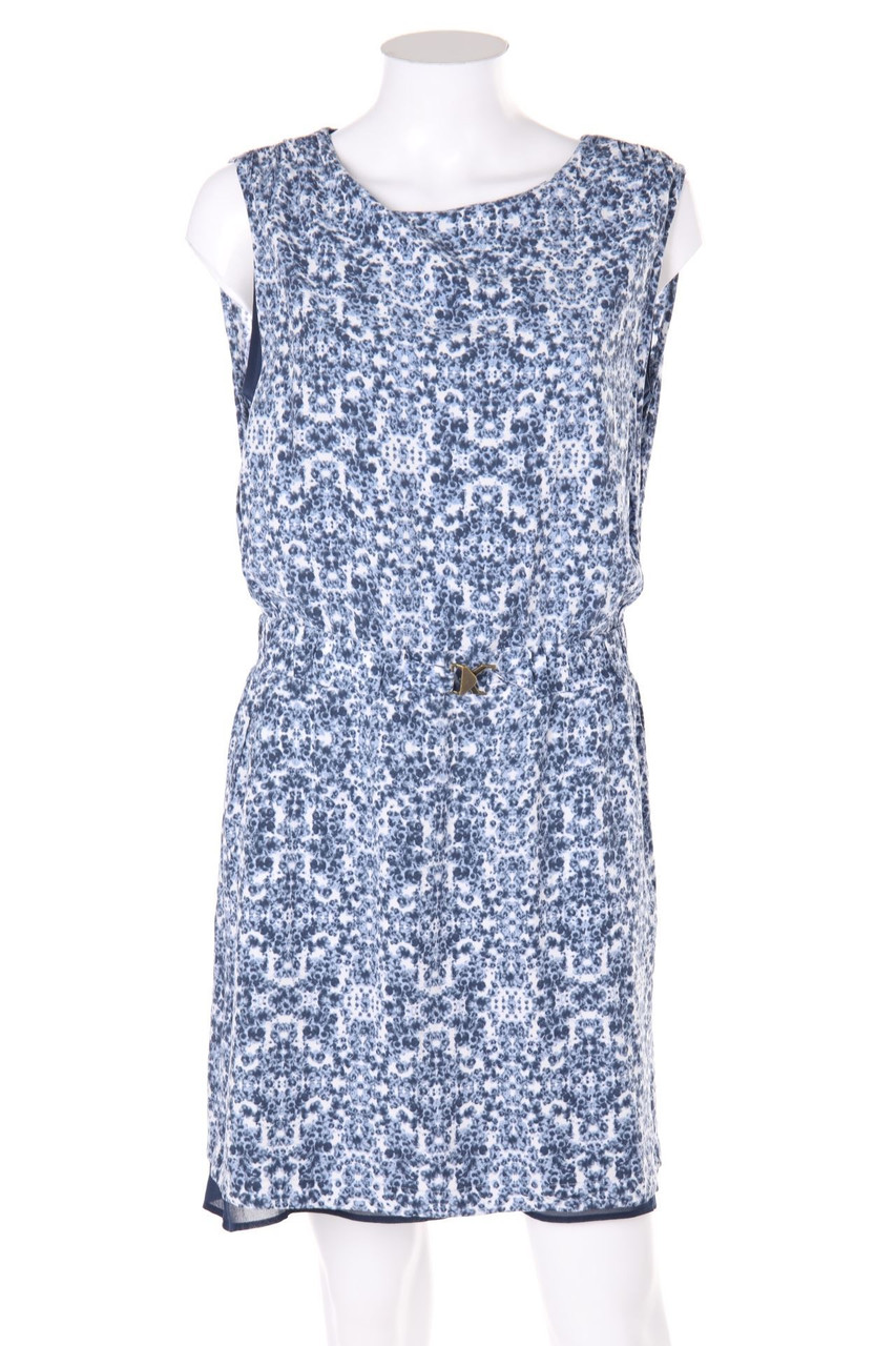 ESPRIT de corp - Kleid im Layer Look mit Muster mit Gürtel - D 36