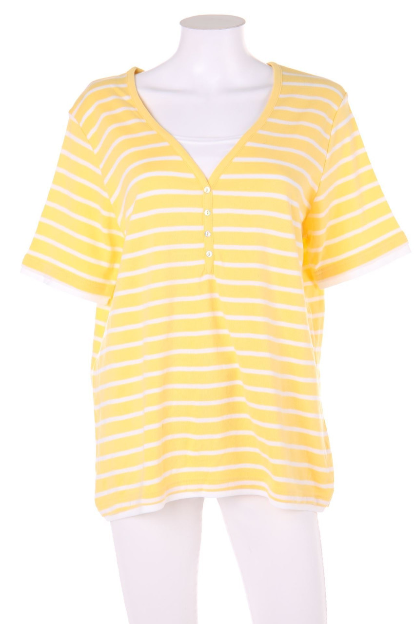 CANDA by C&A - Kurzarm-Shirt mit Streifen - L