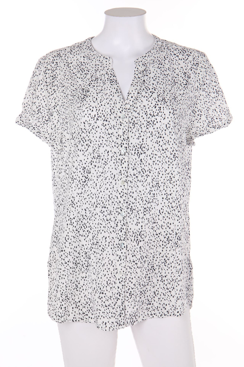 ESPRIT de corp - Kurzarm-Bluse mit Muster - M