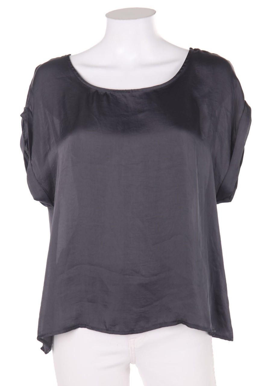 AMISU - Oversize-Kurzarm-Bluse - S