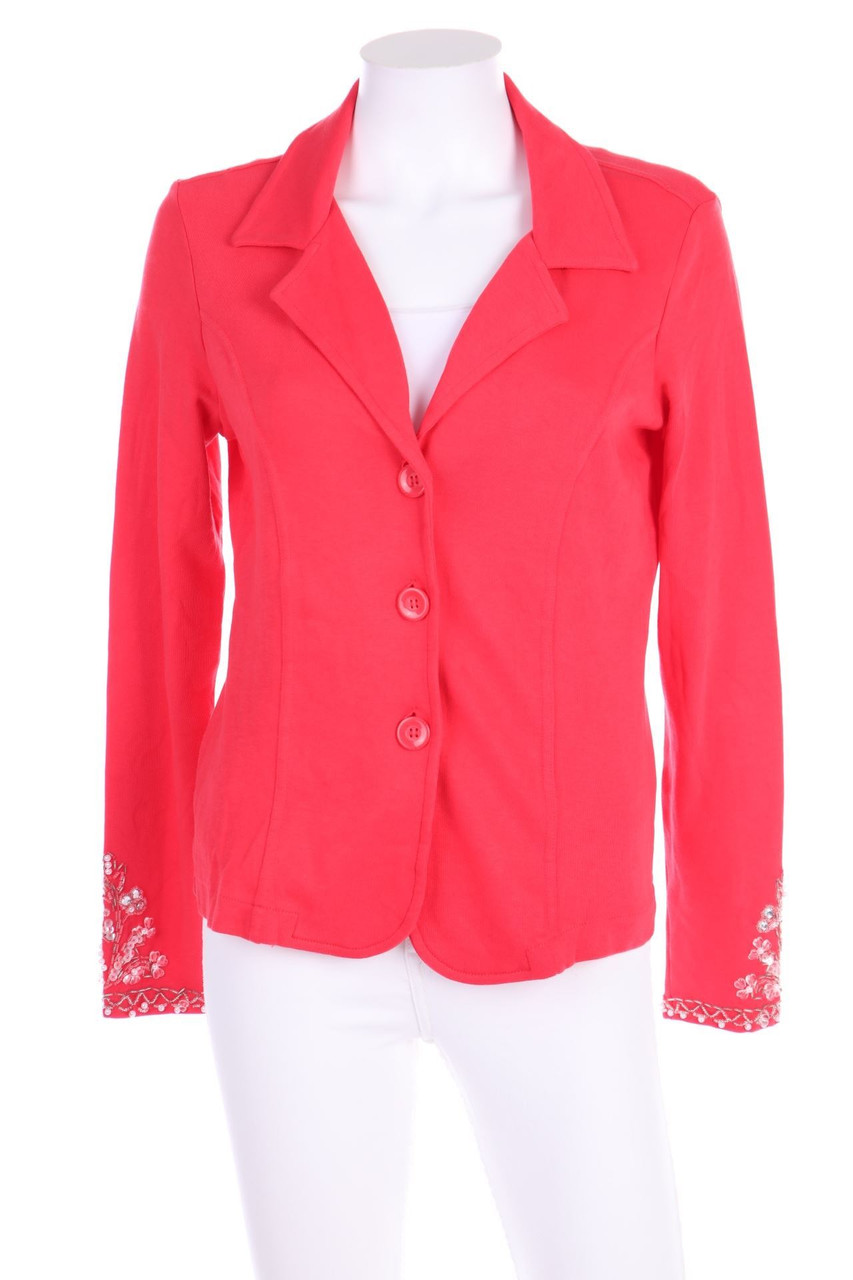 HEINE - Sweat-Blazer mit Schmuckstein-Applikation - D 36