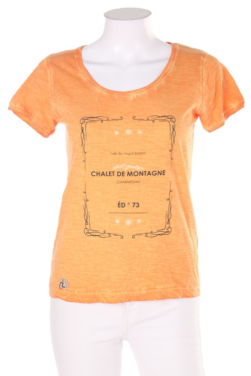 NORTHLAND - Garment Dyed-Kurzarm-Shirt mit Print - D 36