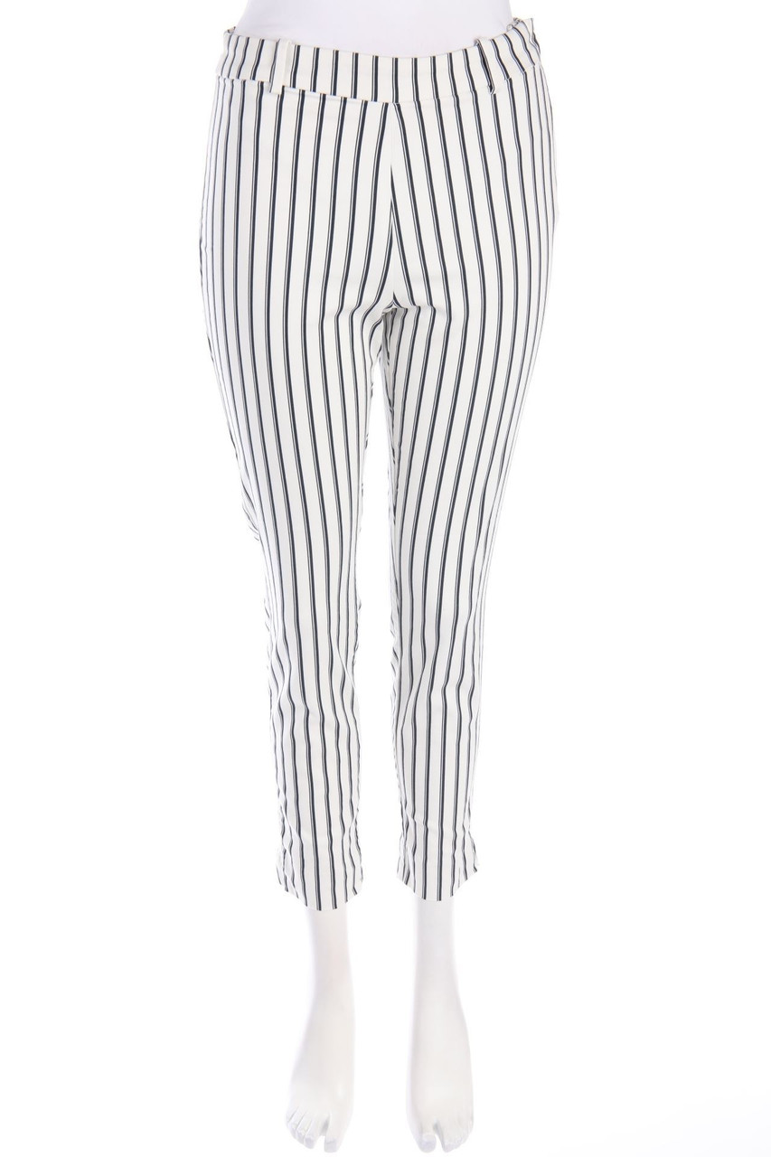 H&M - Hose aus Baumwoll-Mix mit Streifen - D 38