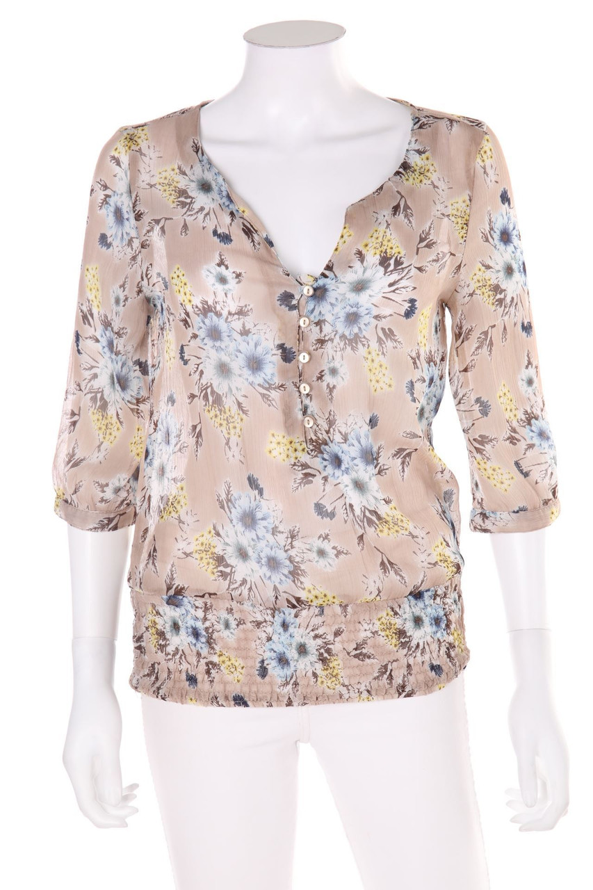 VERO MODA - Tunika-Bluse mit floralem Muster - XS