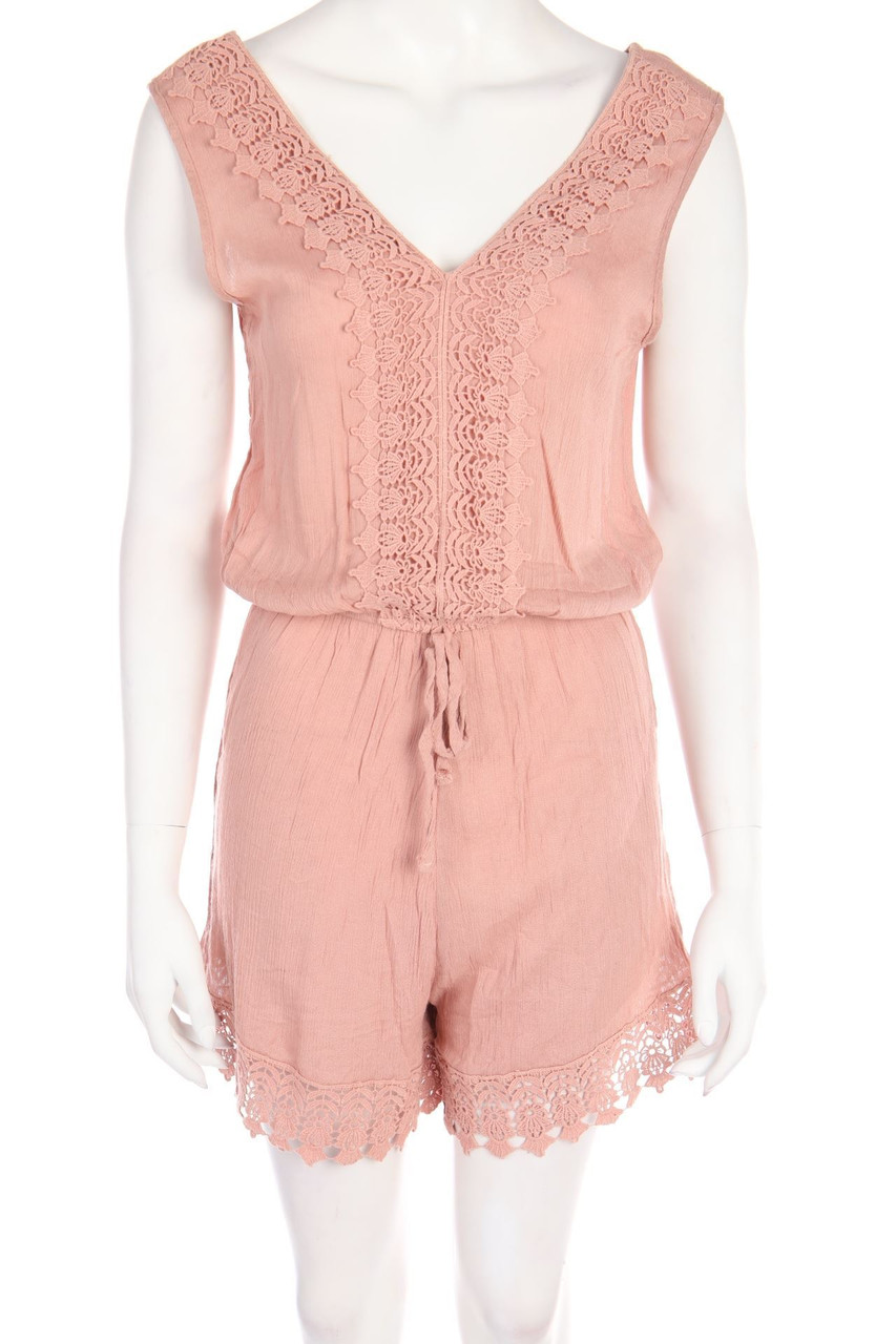 COLLOSEUM - Playsuit mit Spitzen-Einsatz - L