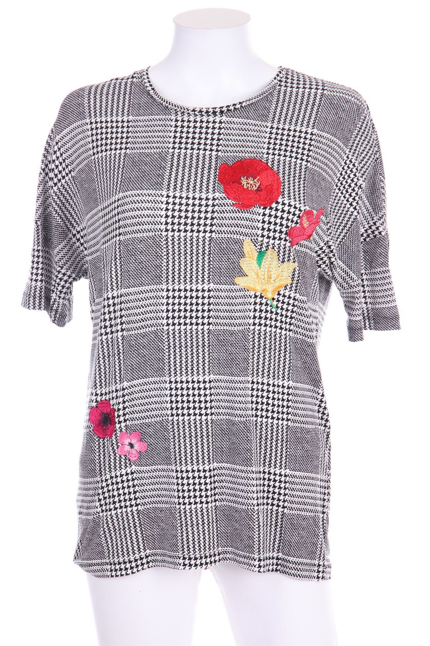 RAINBOW - Kurzarm-Shirt mit Stickereien - D 34