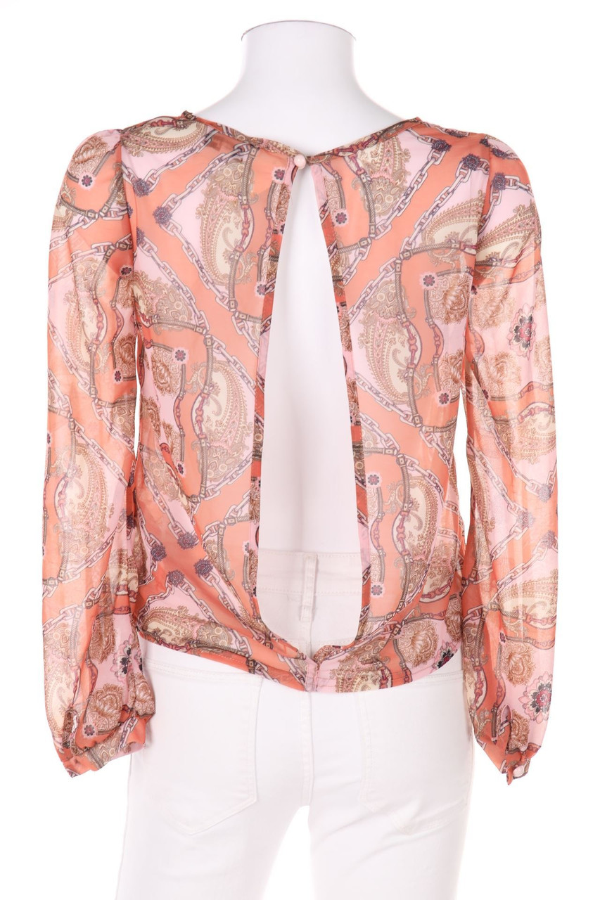 NEW LOOK - Print-Bluse mit tiefem Rückenausschnitt - D 34