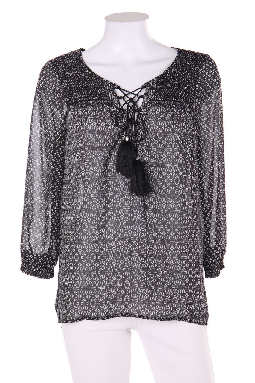 Yessica by C&A - Print-Tunika-Bluse mit Schnürung - D 36