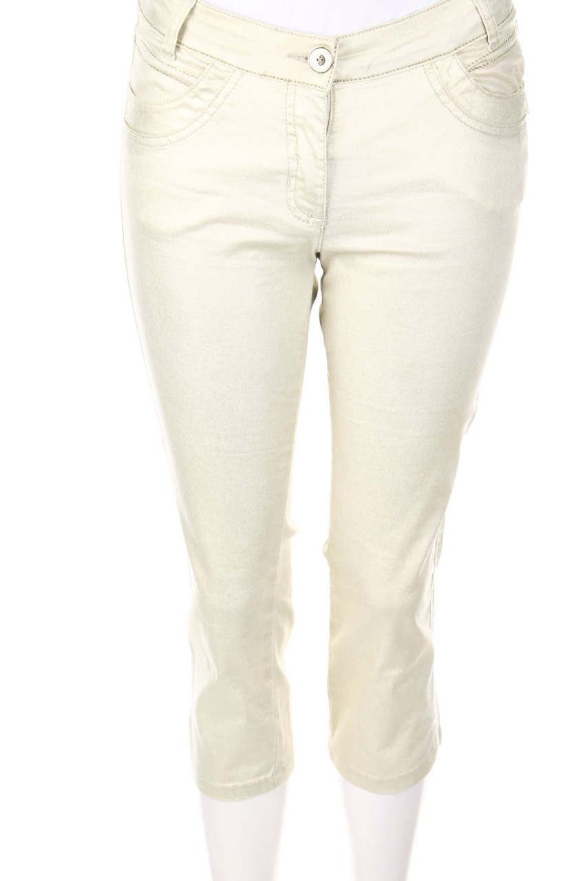 SPORTALM - Cropped Jeans mit Metallic-Effekt - D 36
