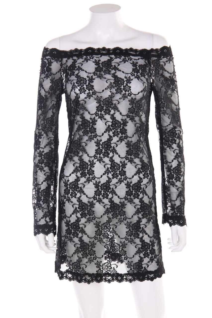 LASCANA - Carmen-Strandkleid aus Spitze - D 36