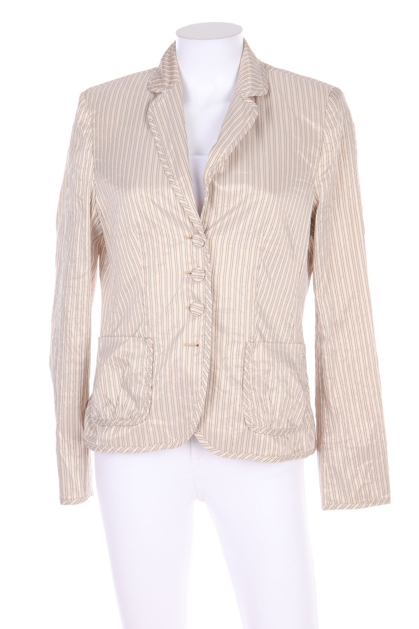 steilmann - Streifen-Blazer mit aufgesetzten Taschen - D 38