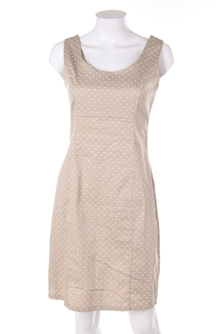 Ohne Label - Etui-Kleid mit Pünktchen - D 36