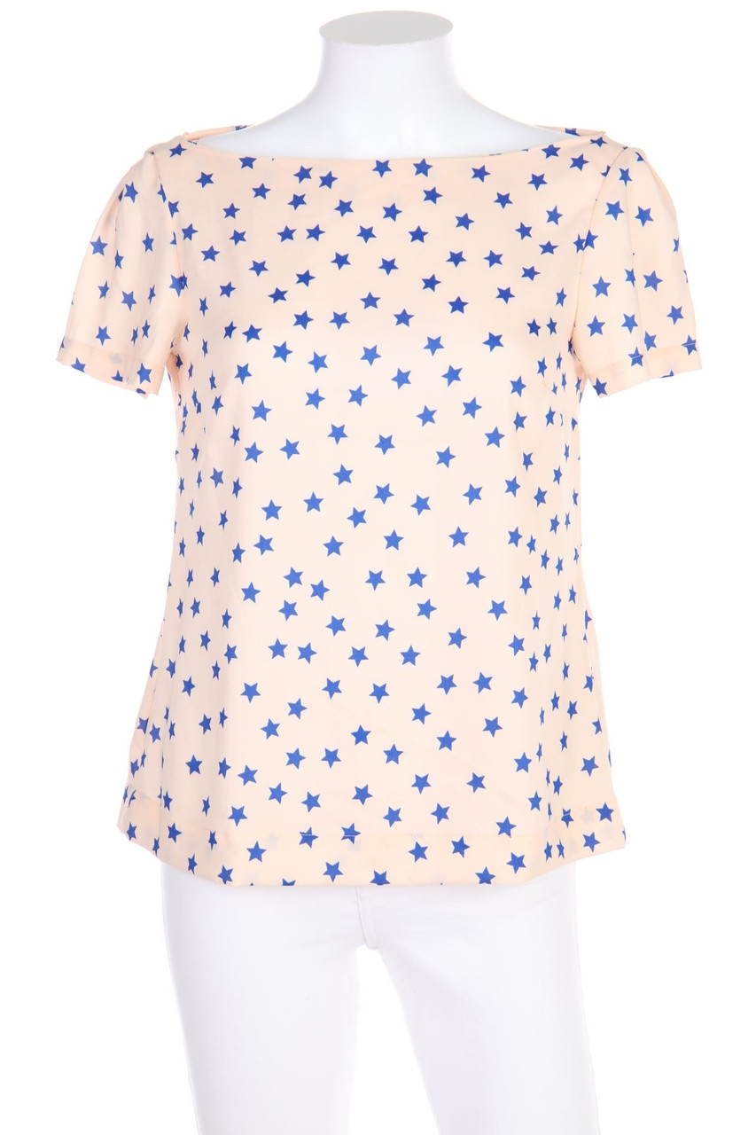 ZARA WOMAN - Kurzarm-Bluse mit Print - XS