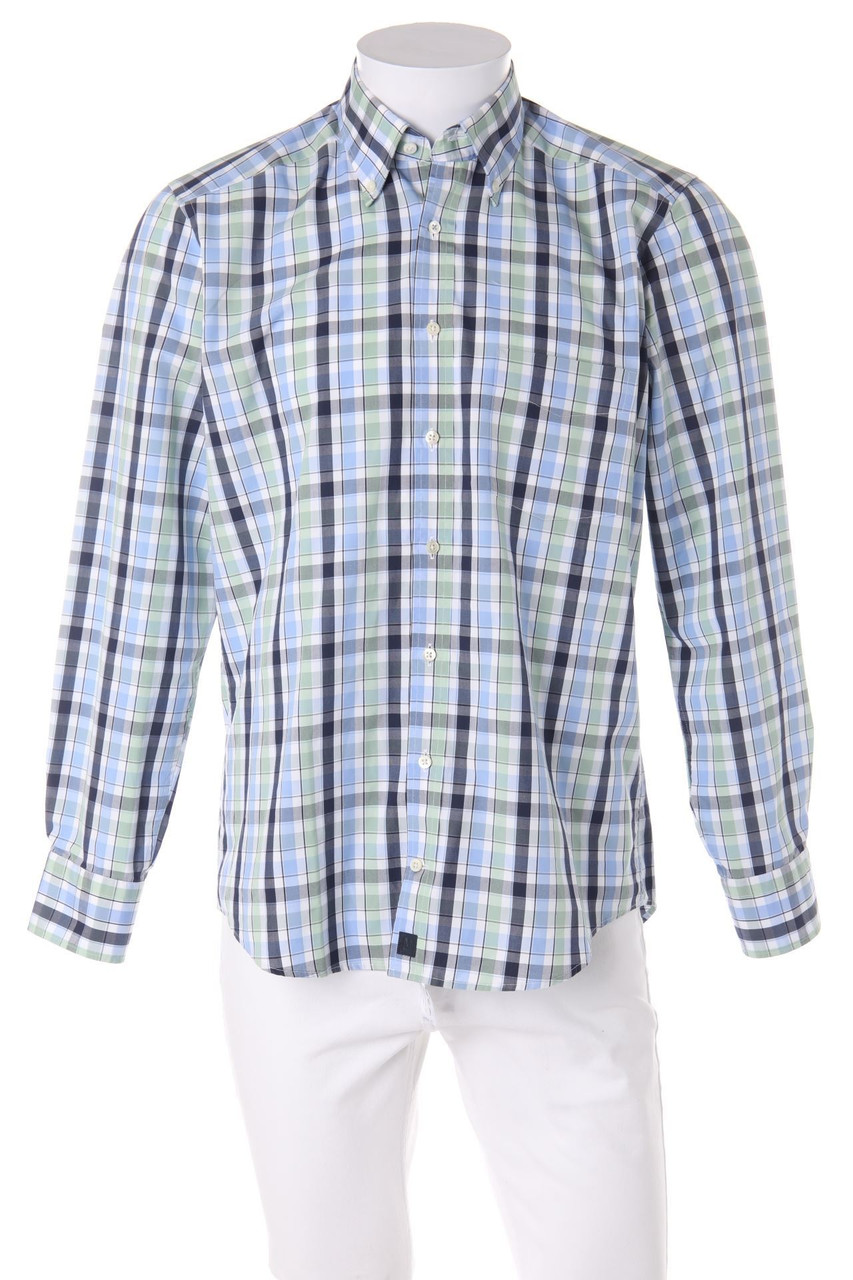 M März - kariertes Button-down-Hemd - 39