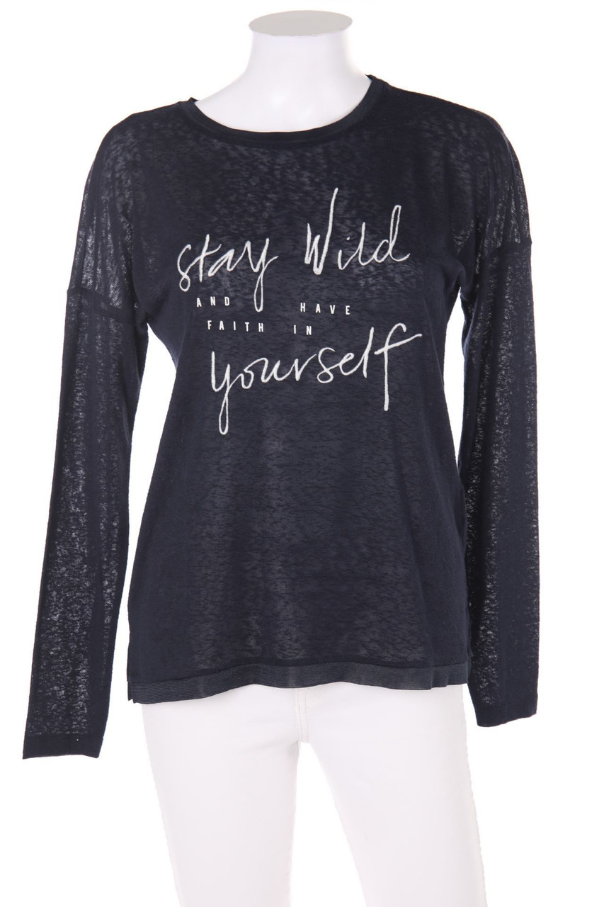 ONLY - Shirt mit Statement-Print - XS