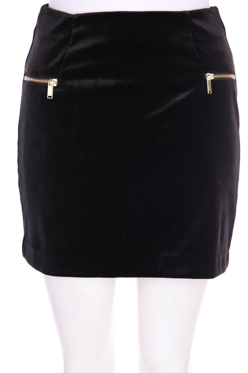 H&M - Samt-Minirock - XS