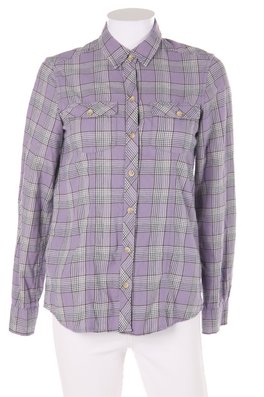 Eddie Bauer - Karo-Hemd-Bluse mit aufgesetzten Taschen - XS