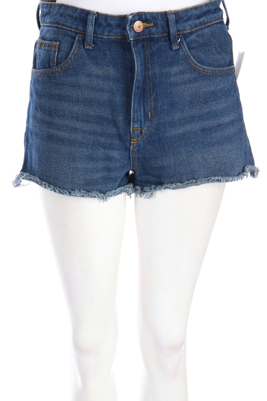 H&M &denim - Used Look Jeans-Shorts - D 38