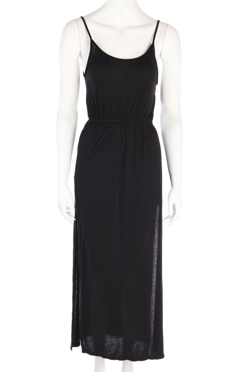 H&M DIVIDED - Jersey-Maxi-Kleid aus Viskose mit Schlitz - XS