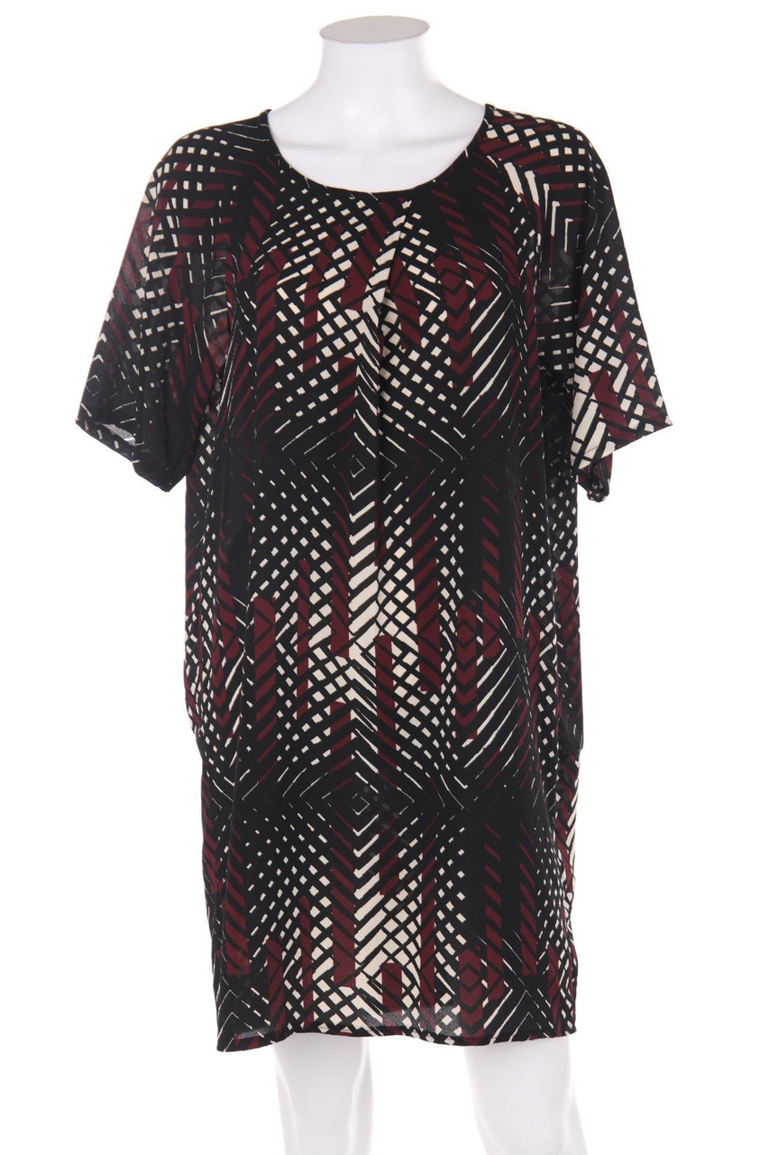 Ohne Label - Kleid mit geometrischem Muster - D 42-44