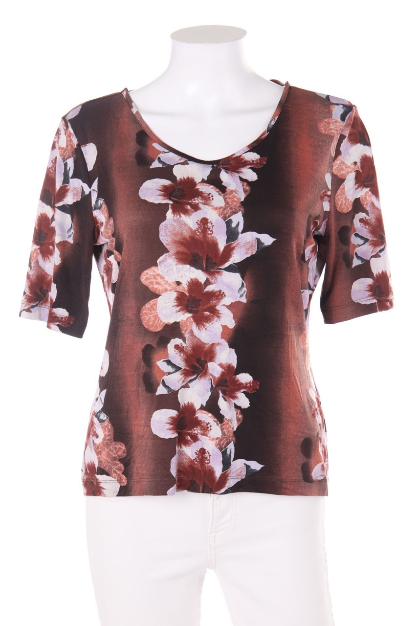 dibari - 3/4-Arm-Shirt mit floralem Muster - D 38