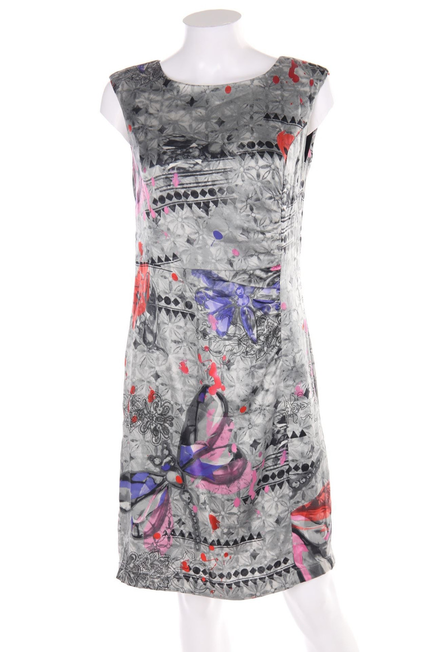 ouí - Kleid aus Seiden-Mischung mit Raffungen - D 38