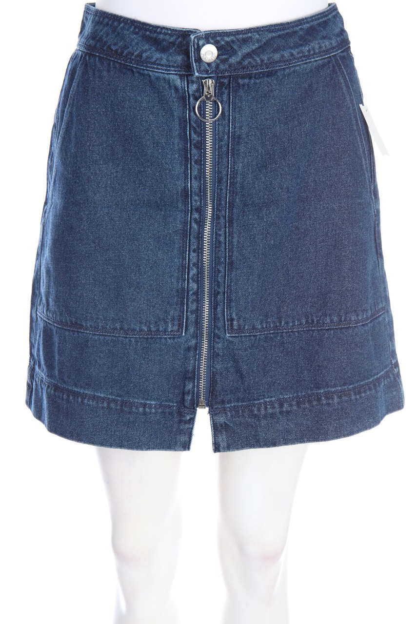 JDY - Mini-Jeansrock mit Reißverschluss - D 36