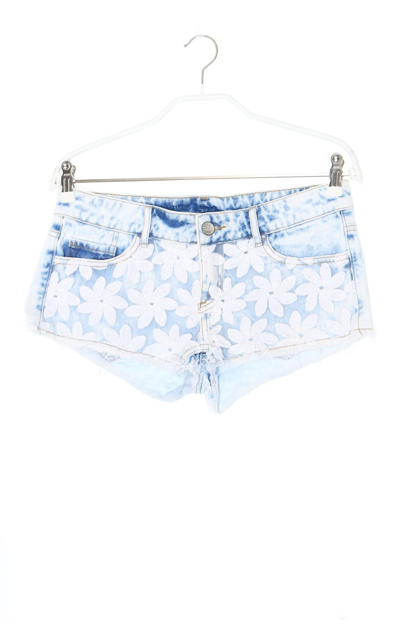 TALLY WEiJL - Jeans-Shorts mit Stickereien - D 36